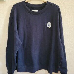 Goodfellow & Co Dark Blue Crewneck Sweatshirt Mens Small Oversized Unisex